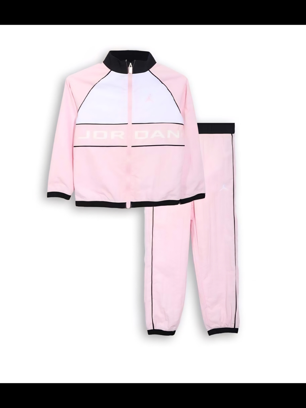 Jordan Girls' Pink and White Track Set Size 3T